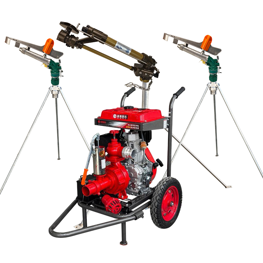 昌都一体式灌溉机组 全套喷枪水带配齐 抗旱浇地神器